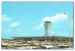 c1950's Beautiful Robert Mueller Airport Control Tower Austin Texas TX Postcard