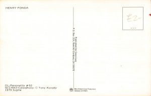 A732 Portrait American Actor Henry Fonda vintage postcard