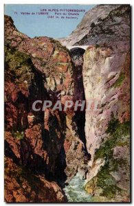 Old Postcard Valley of & # 39Ubaye Bridge Chtele