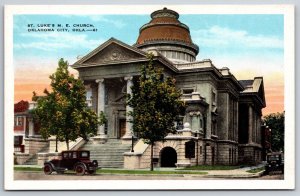 St Luke Methodist Episcopal Church Oklahoma City OK UNP WB Postcard A13