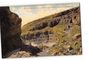 Colorado CO Postcard 1907-1915 Devils Gap on the Florence Canon City Royal Gorge