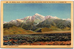 Postcard Idaho Mt. Borah