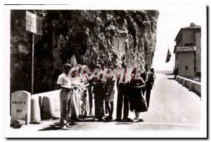 Modern Postcard France Italy Border