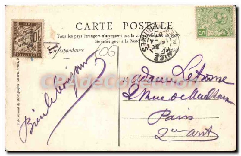 Postcard Old Nice on March