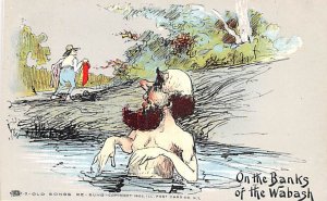 On the Banks of the Wabash Song Card Unused 