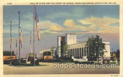 Hall of state Texas Centenial 1936 Exposition Unused 