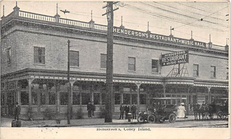 Henderson's Coney Island, NY, USA Amusement Park 1910 
