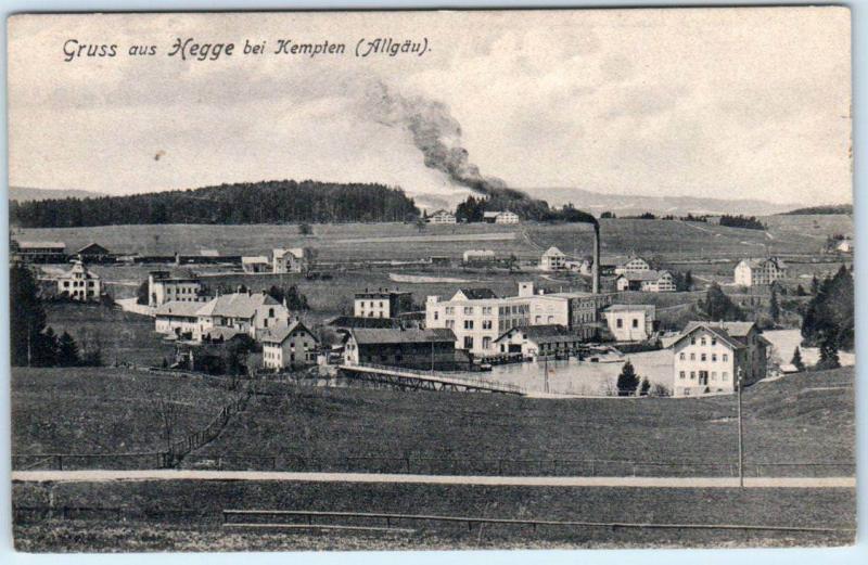 GERMANY   Gruss Aus HEGGE bei KEMPTEN  (Allgäu)   1907    Postcard