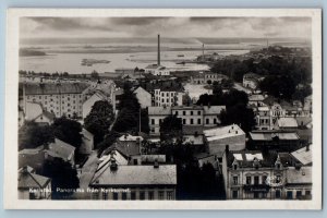 Karlstad Sweden Postcard Panorama From the Church Tower c1930's RPPC Photo