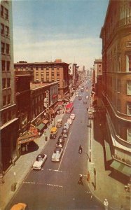 Norfolk Virginia Granby Street Birdseye Roberts automobiles Postcard 21-14437