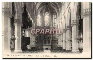 Caudebec les Elbeuf - Interior of & # 39Eglise - Old Postcard