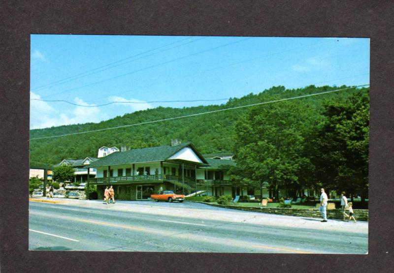 TN Whaley Motel Gatlinburg Tennessee Postcard Great Smoky Mtn National Park