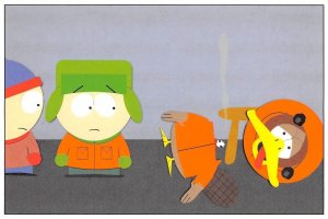 Kenny Platypus Death SOUTH PARK Stan Kyle Comedy Central TV 1998 4x6 Postcard