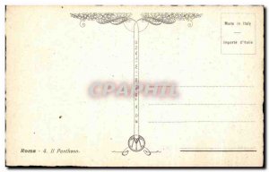 Old Postcard Roma he pantheon