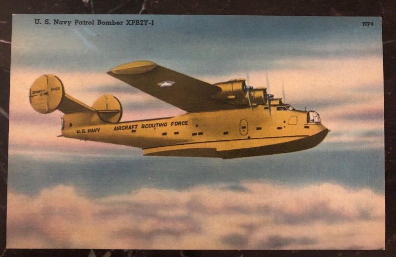 Mint Usa PPC Picture Postcard US Navy Patrol Bomber Flying Boat