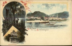 Gruss Aus Schandau Germany c1900 Postcard