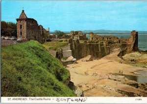 The Castle Ruins St Andrews Scotland Postcard-