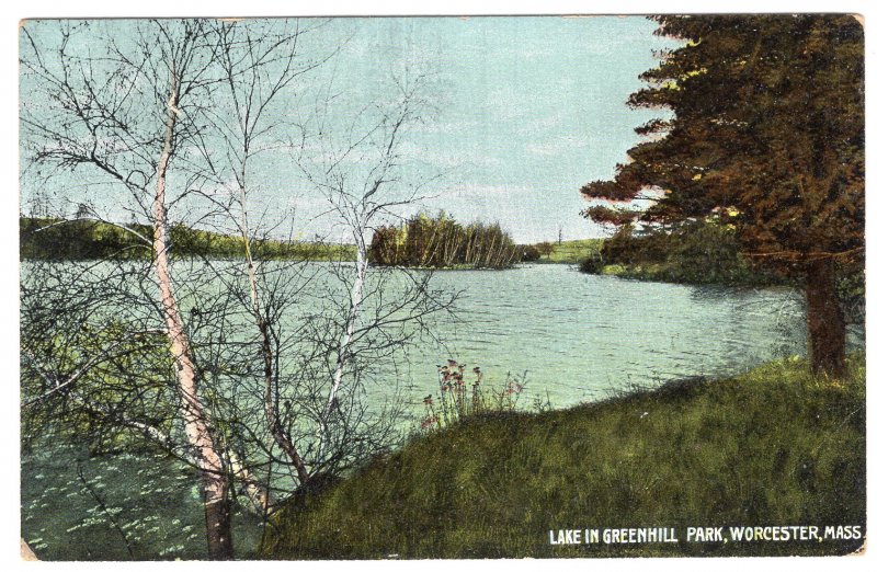 Worcester, Mass, Lake In Greenhill Park