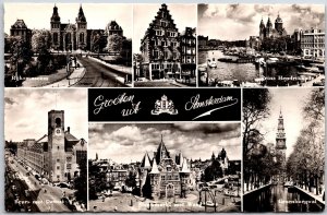 Groeben Uib Amsterdam Netherlands Landmarks Castles Real Photo RPPC Postcard