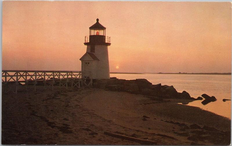 Sunrise at Brant Point lighthouse, Nantucket, Massachusetts