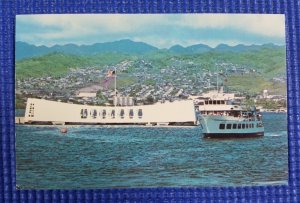 Vintage The Arizona Memorial at Pearl Harbor Hawaii HI Postcard