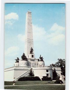 Postcard Abraham Lincoln's Tomb and Memorial Springfield Illinois USA