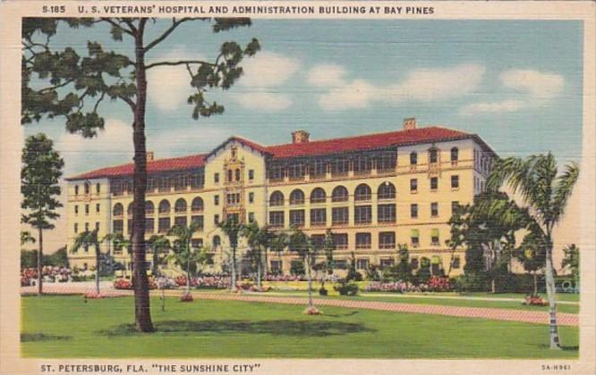 Florida St Petersburg U S Veterans' Hospital and Adminstration Building At Ba...