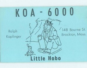 Pre-1980 RADIO CARD - CB HAM OR QSL Brockton Massachusetts MA AH2863