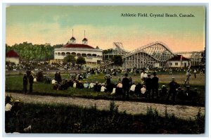 c1910 Roller Coaster Athletic Field Crystal Beach Canada Unposted Postcard