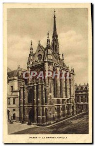 Old Postcard Paris La Sainte Chapelle