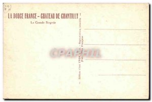 Old Postcard Chateau de Chantilly The big monkey