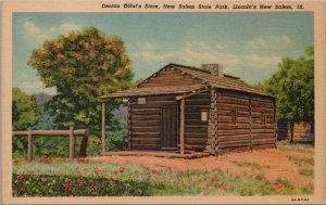 Denton Offut's Store New Salem State Park Lincoln's New Salem IL Postcard PC373