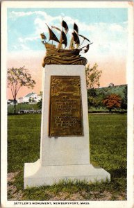 Massachusetts Newburyport Settler's Monument Curteich