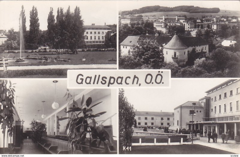 RP; GALLSPACH, OO, Austria, PU-1961; 4-view postcard