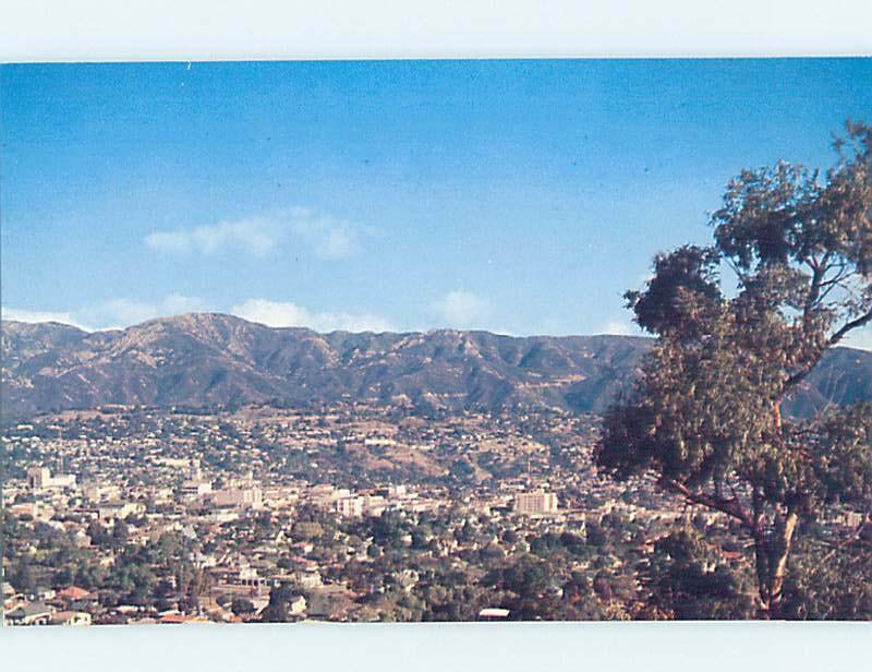 Unused Pre-1980 PANORAMIC VIEW Santa Barbara California CA hp3950