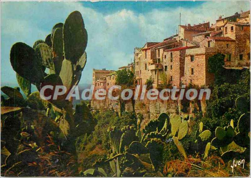 Postcard Modern Tourette sur Loup (A M) 400m alt typical Provencal village