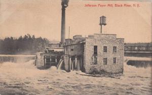 LP49   Jefferson Paper Mill Black River New York postcard