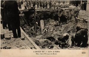 CPA L'ORAGE DU 15 JUIN a PARIS (8e) Place Saint-Ph-du-Roule (193109)