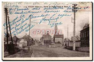 Buchy - Entree du Bourg - Road to Rouen - Old Postcard