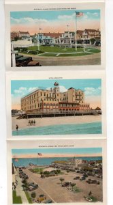 Rehoboth Beach Delaware Buildings Lighthouse Scenic View Postcard Folder AA21067