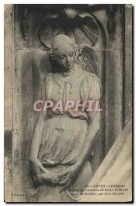 Old Postcard Rouen Cathedral hatched Louis Breze Tomb of Diane de Poitiers by...