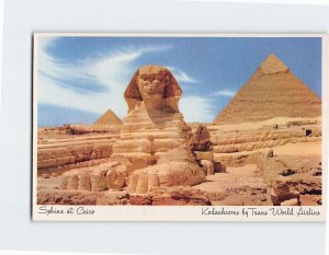 Postcard Sphinx at Cairo Egypt