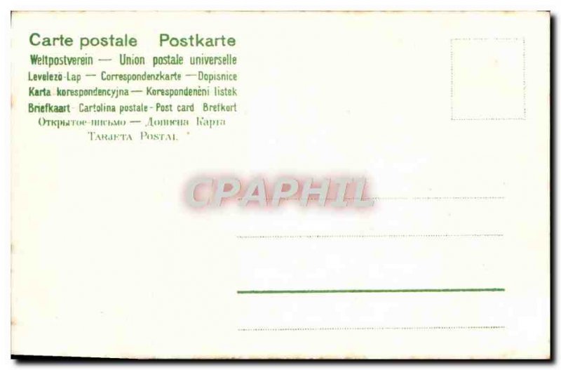 Old Postcard Fancy Flower Angel