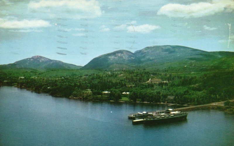 Vintage Postcard 1958 View of Bluenose at the Bar Harbor Mount Desert Maine ME