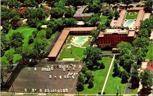 Springfield, MO Missouri  KENTWOOD ARMS MOTOR HOTEL  Bird's Eye View  Postcard