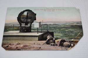 World's Fair Searchlight Now at Echo Mt, Mt Lowe California Postcard