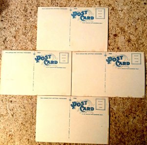 Four Woodward Cave, Woodward Pa  Postcards