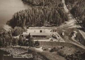 Lahnajarvi Finland Real Photo Vintage Aerial Postcard