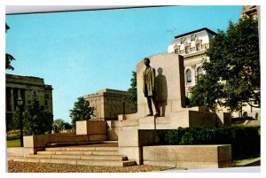 Postcard MONUMENT SCENE Springfield Illinois IL AU2958