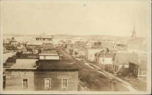 Mont-Laurier Publisher Quebec Birdseye View 1920s-30s Real Photo Postcard